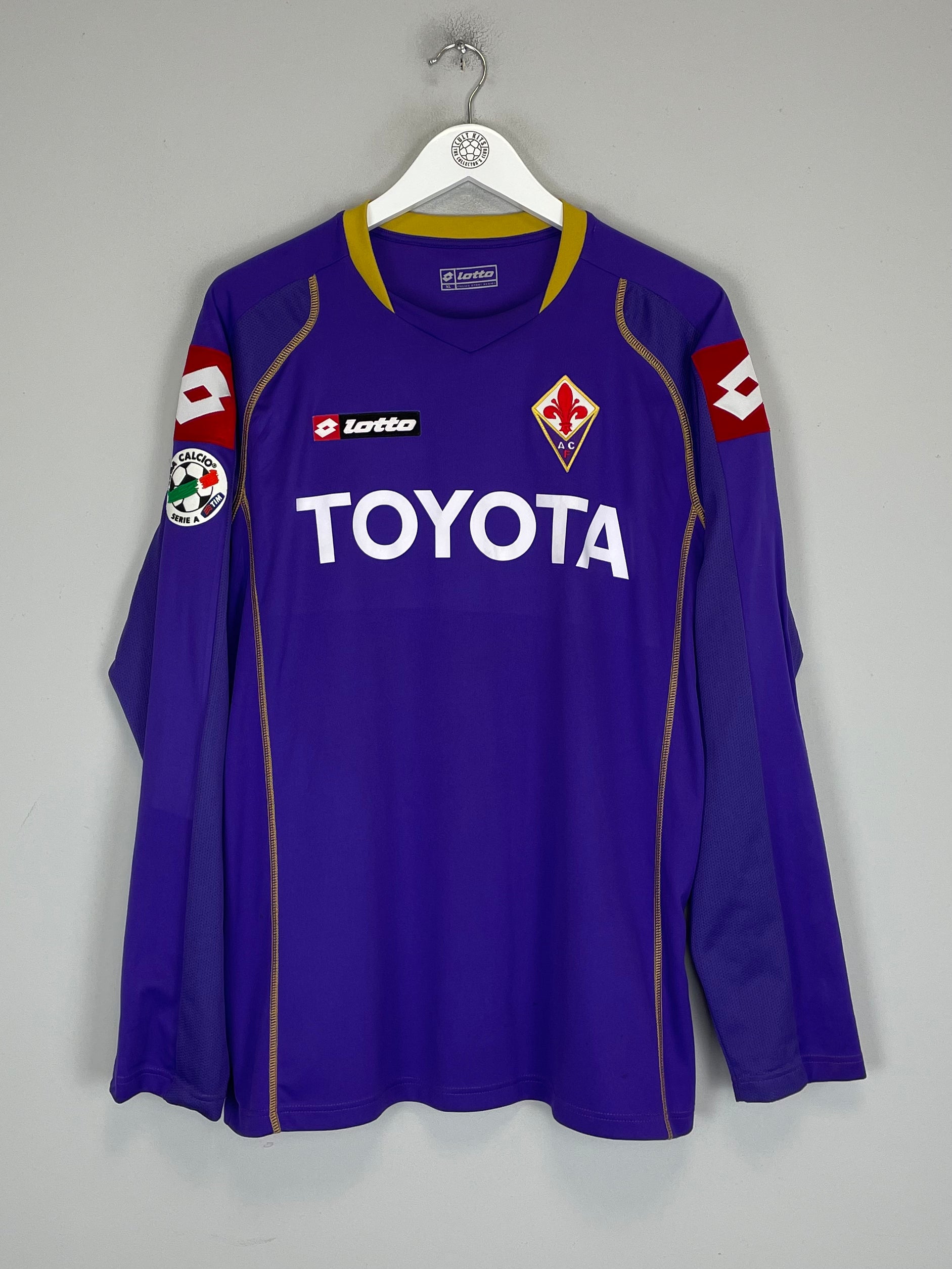 Shop 2008/09 FIORENTINA OSVALDO #9 *MATCH ISSUE* L/S HOME SHIRT (XL) LOTTO, classic football shirts, vintage football shirts & retro soccer jerseys at Cult Kits