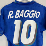 Shop 1994 ITALY R.BAGGIO #10 HOME SHIRT (S) DIADORA, classic football shirts, vintage football shirts & retro soccer jerseys at Cult Kits