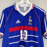 Shop 1998/00 FRANCE ZIDANE #10 HOME SHIRT (M) ADIDAS, classic football shirts, vintage football shirts & retro soccer jerseys at Cult Kits