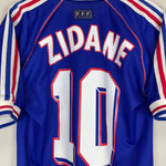 Shop 1998/00 FRANCE ZIDANE #10 HOME SHIRT (M) ADIDAS, classic football shirts, vintage football shirts & retro soccer jerseys at Cult Kits