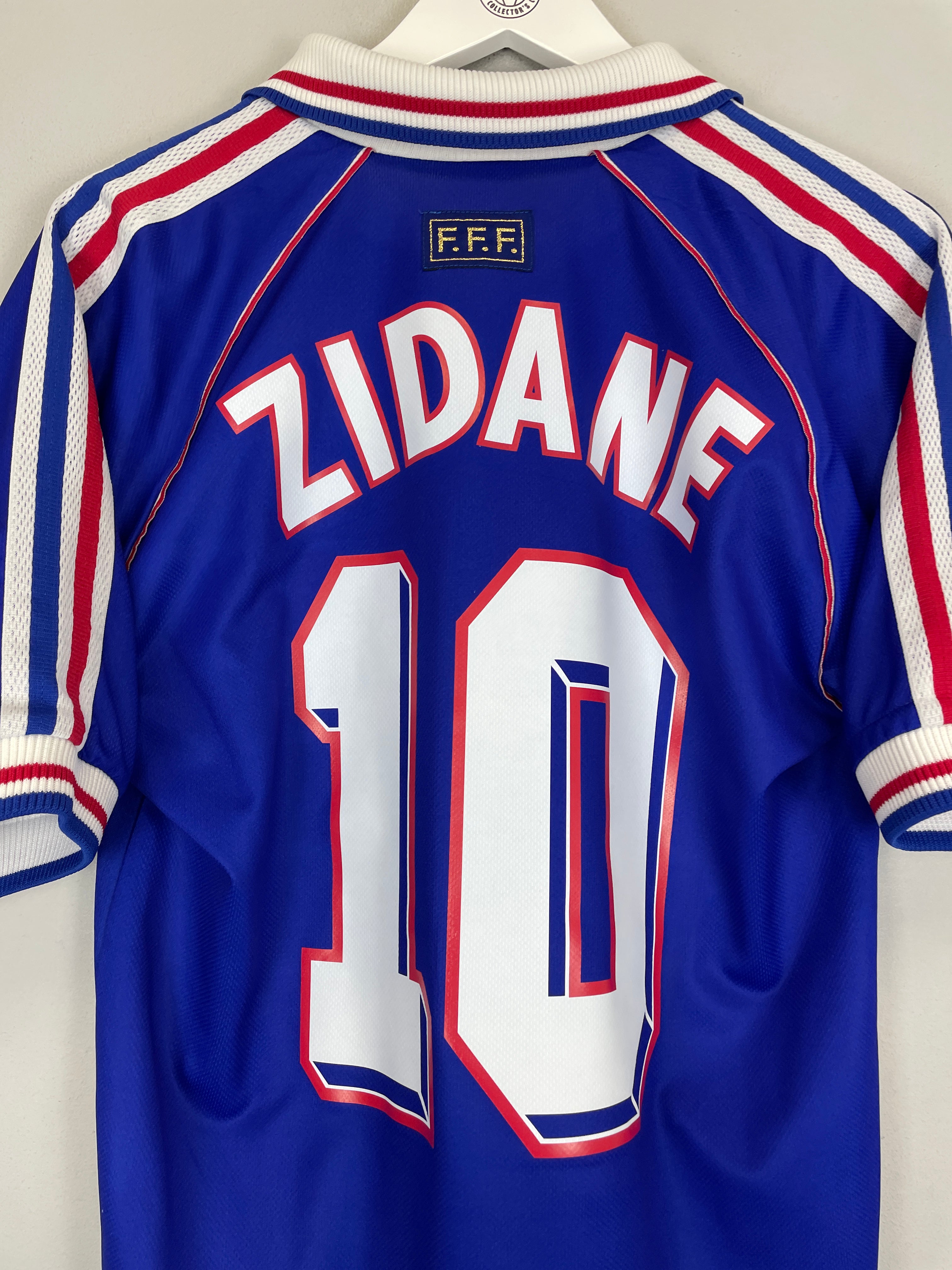 Shop 1998/00 FRANCE ZIDANE #10 HOME SHIRT (M) ADIDAS, classic football shirts, vintage football shirts & retro soccer jerseys at Cult Kits