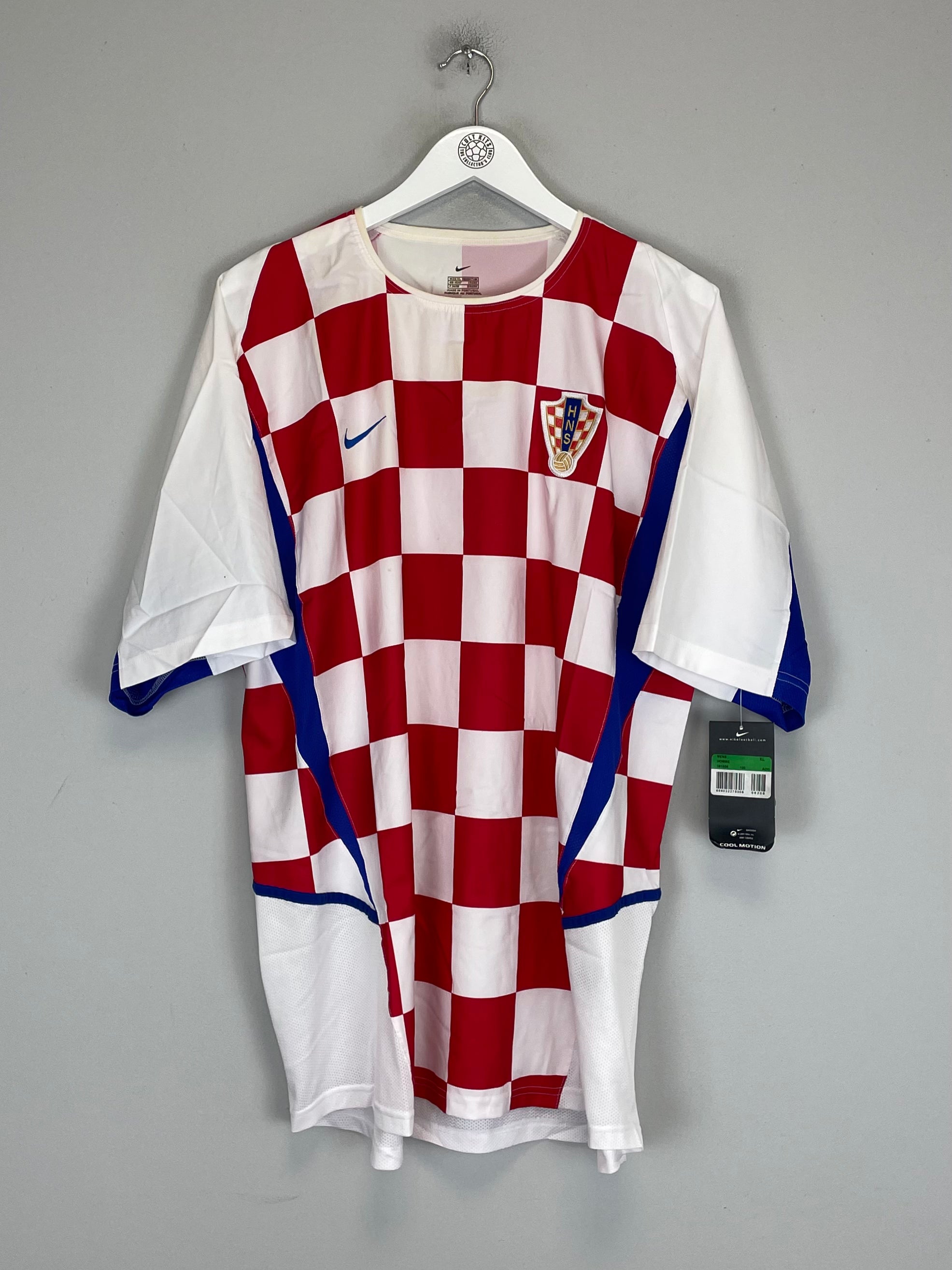 Shop 2002/04 CROATIA *BNWT* HOME SHIRT (XL) NIKE, classic football shirts, vintage football shirts & retro soccer jerseys at Cult Kits