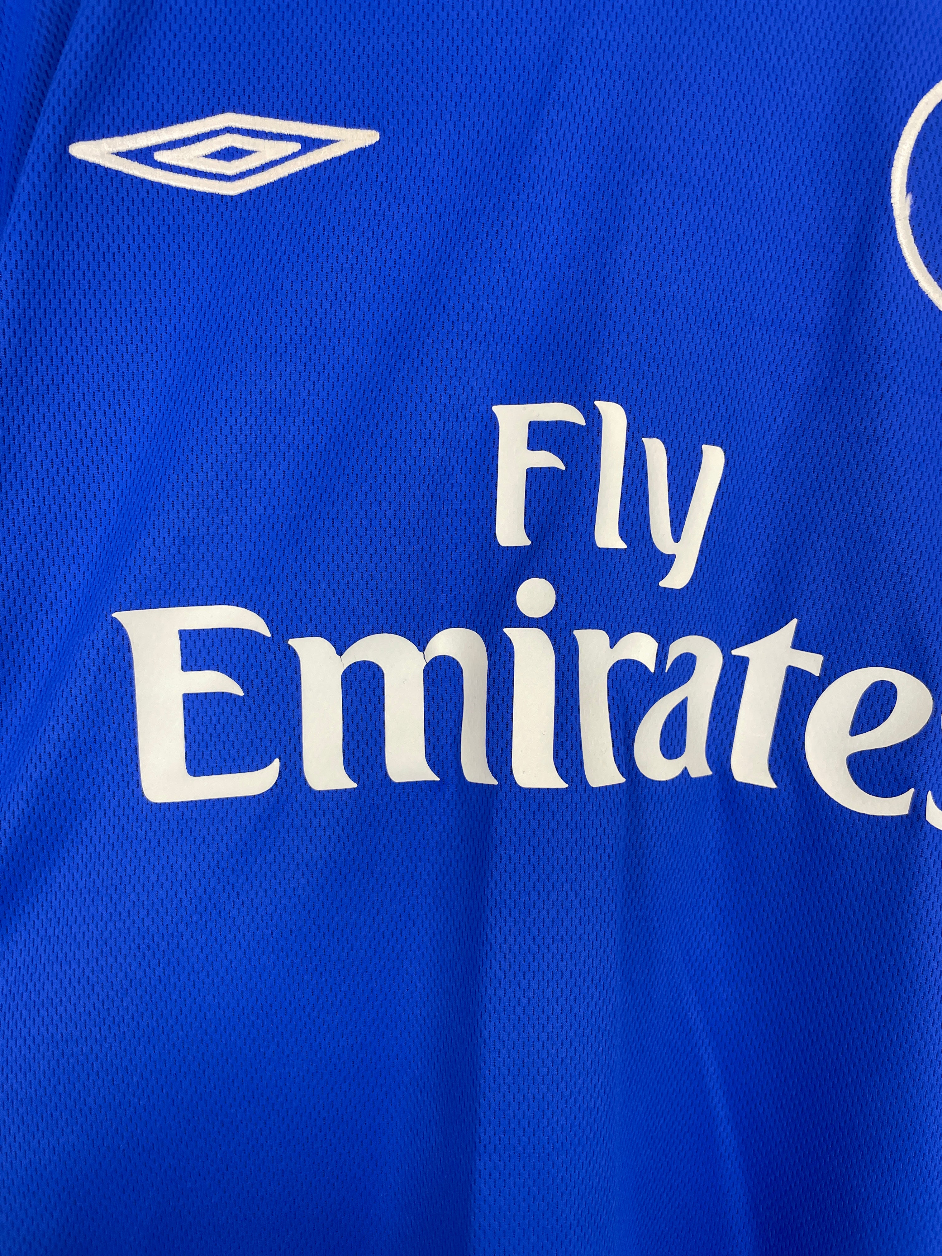 Shop 2003/04 CHELSEA CRESPO #21 HOME SHIRT (L) UMBRO, classic football shirts, vintage football shirts & retro soccer jerseys at Cult Kits