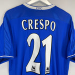 Shop 2003/04 CHELSEA CRESPO #21 HOME SHIRT (L) UMBRO, classic football shirts, vintage football shirts & retro soccer jerseys at Cult Kits