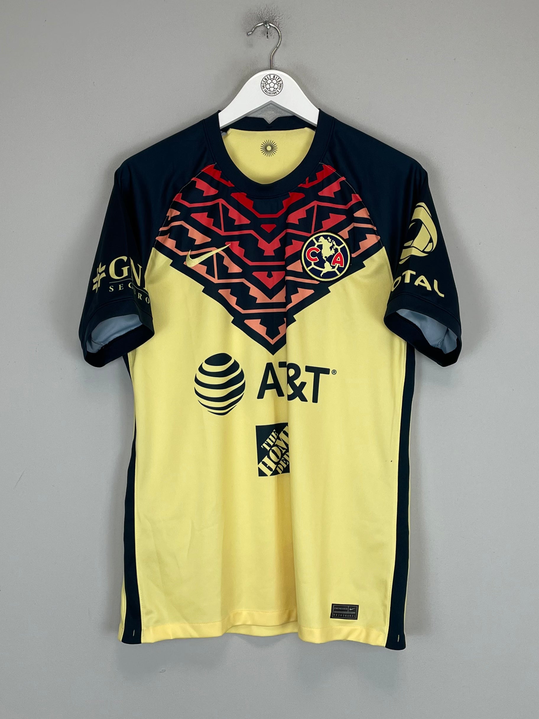Shop 2021/22 CLUB AMERICA HOME SHIRT (M) NIKE, classic football shirts, vintage football shirts & retro soccer jerseys at Cult Kits