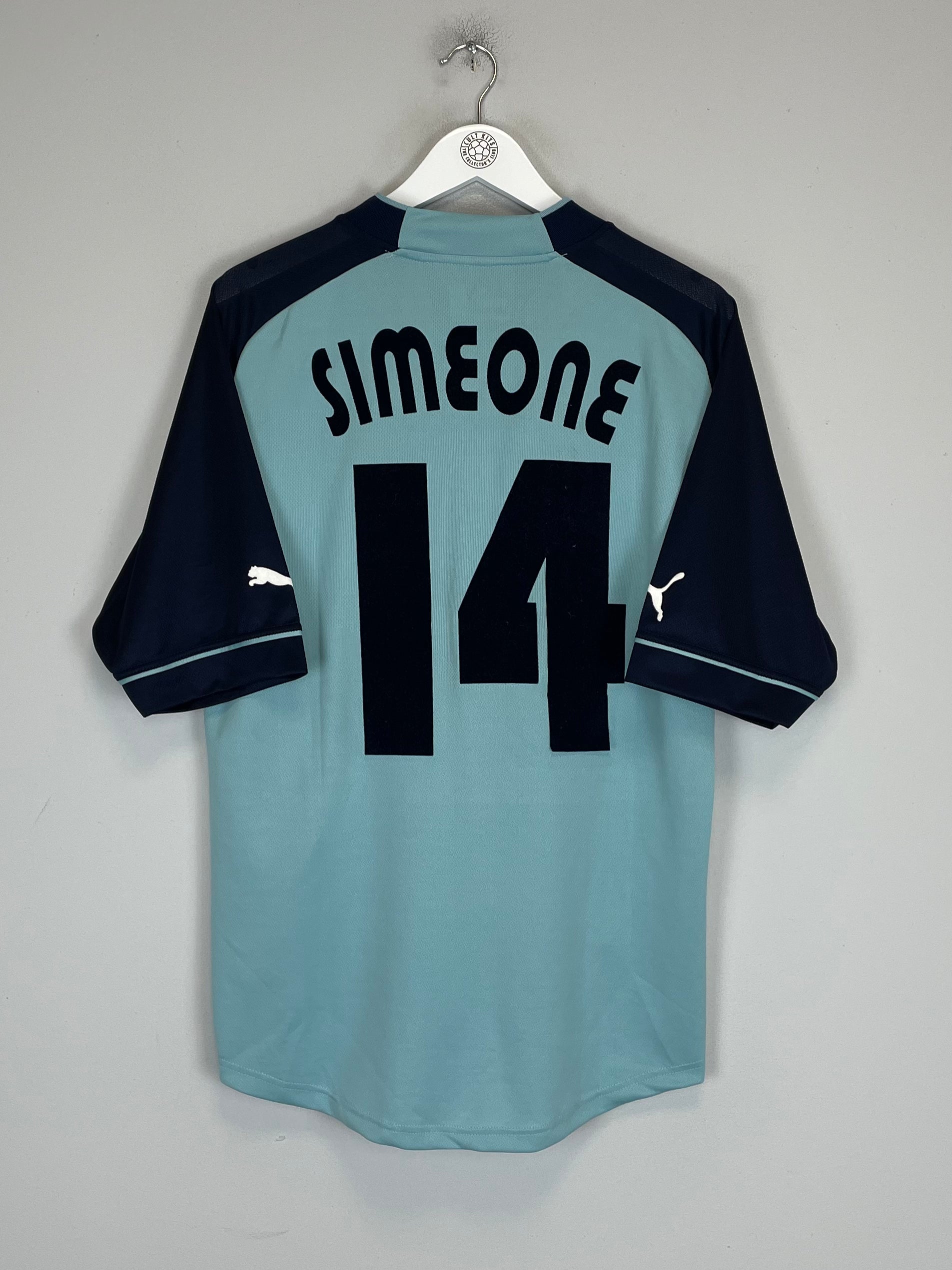 Shop 2002/03 LAZIO SIMEONE #14 THIRD SHIRT (XL) PUMA, classic football shirts, vintage football shirts & retro soccer jerseys at Cult Kits