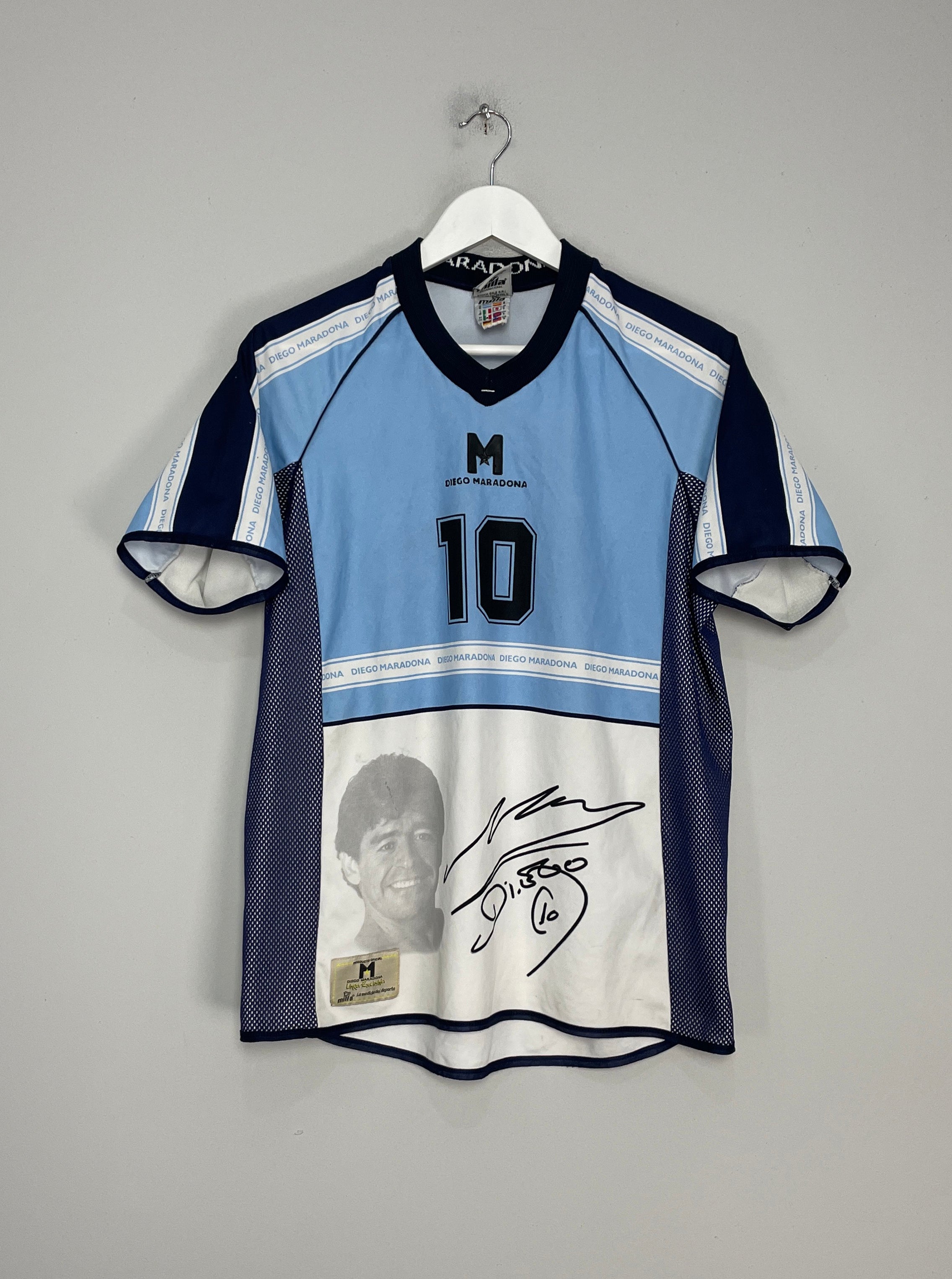 Shop 2001 ARGENTINA MARADONA #10 SPECIAL SHIRT (S) MILLA, classic football shirts, vintage football shirts & retro soccer jerseys at Cult Kits