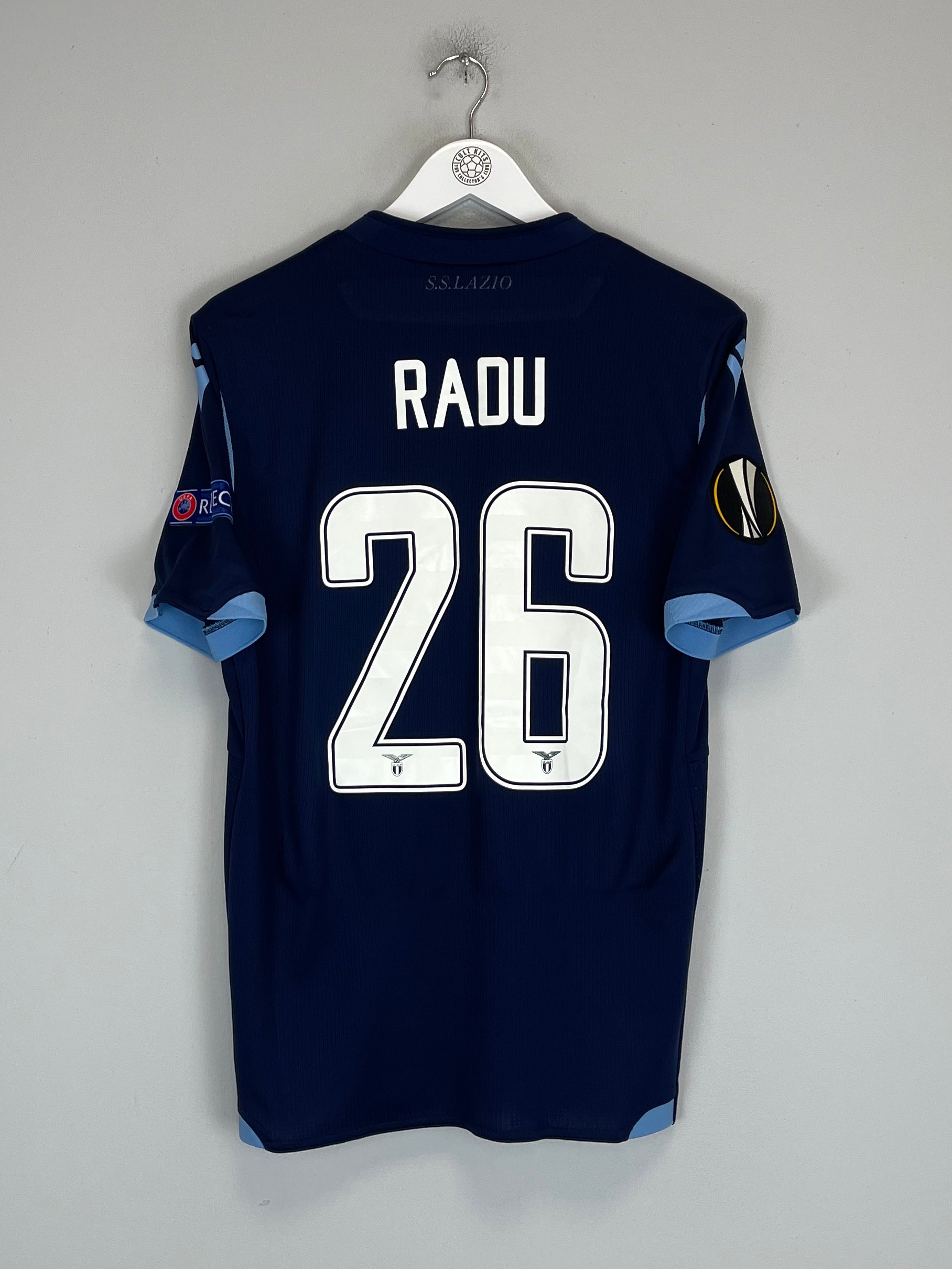 Shop 2019/20 LAZIO RADU #26 *MATCH ISSUE* E/L THIRD SHIRT (M) MACRON, classic football shirts, vintage football shirts & retro soccer jerseys at Cult Kits