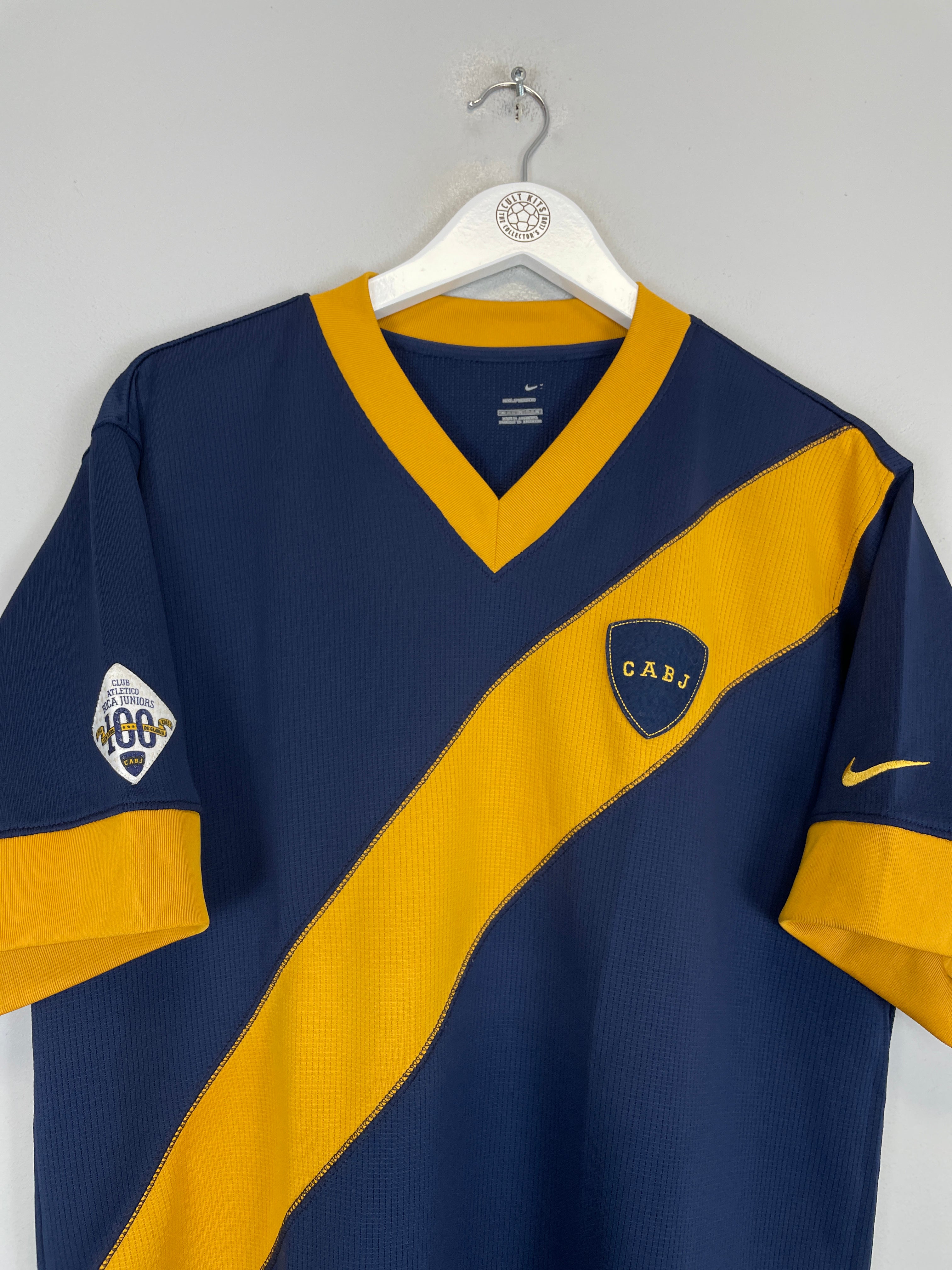 Shop 2005/06 BOCA JUNIORS *CENTENARY* HOME SHIRT (XL) NIKE, classic football shirts, vintage football shirts & retro soccer jerseys at Cult Kits