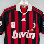 Shop 2009/10 AC MILAN MALDINI #3 *TRIBUTE* HOME SHIRT (S) ADIDAS, classic football shirts, vintage football shirts & retro soccer jerseys at Cult Kits
