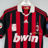 Shop 2009/10 AC MILAN MALDINI #3 *TRIBUTE* HOME SHIRT (S) ADIDAS, classic football shirts, vintage football shirts & retro soccer jerseys at Cult Kits