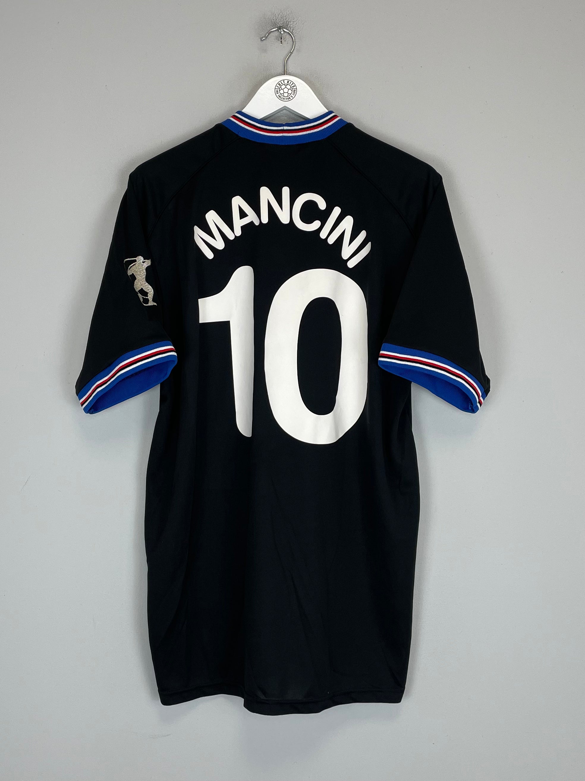 Shop 2001 SAMPDORIA MANCINI #10 'TESTIMONIAL MANCIO DAY' SHIRT (XXL) ERREA, classic football shirts, vintage football shirts & retro soccer jerseys at Cult Kits
