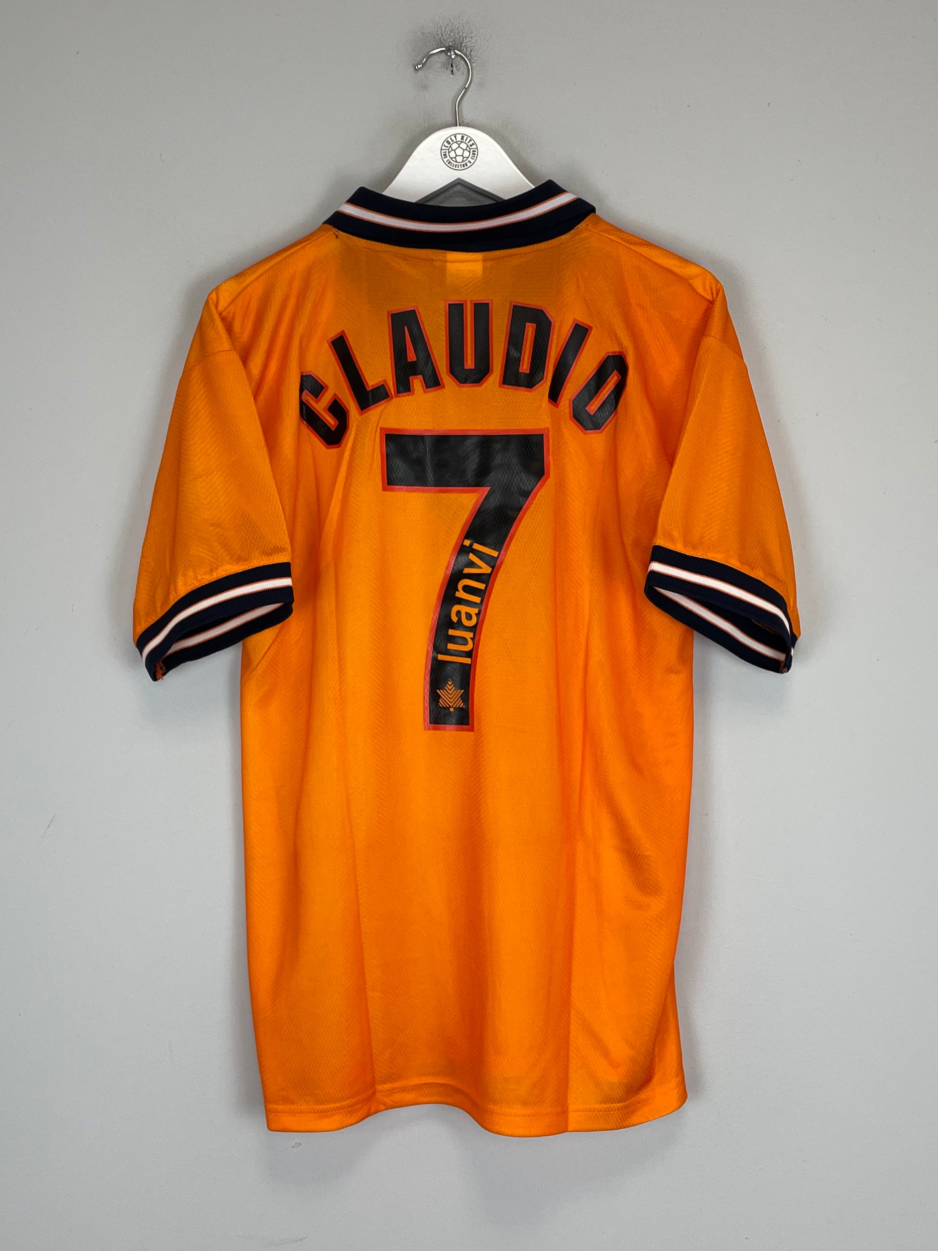 Shop 1998/99 VALENCIA CLAUDIO #7 *MINT* AWAY SHIRT (L) LUANVI, classic football shirts, vintage football shirts & retro soccer jerseys at Cult Kits