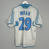 Shop 2000/01 MARSEILLE WEAH #29 HOME SHIRT (M) ADIDAS, classic football shirts, vintage football shirts & retro soccer jerseys at Cult Kits