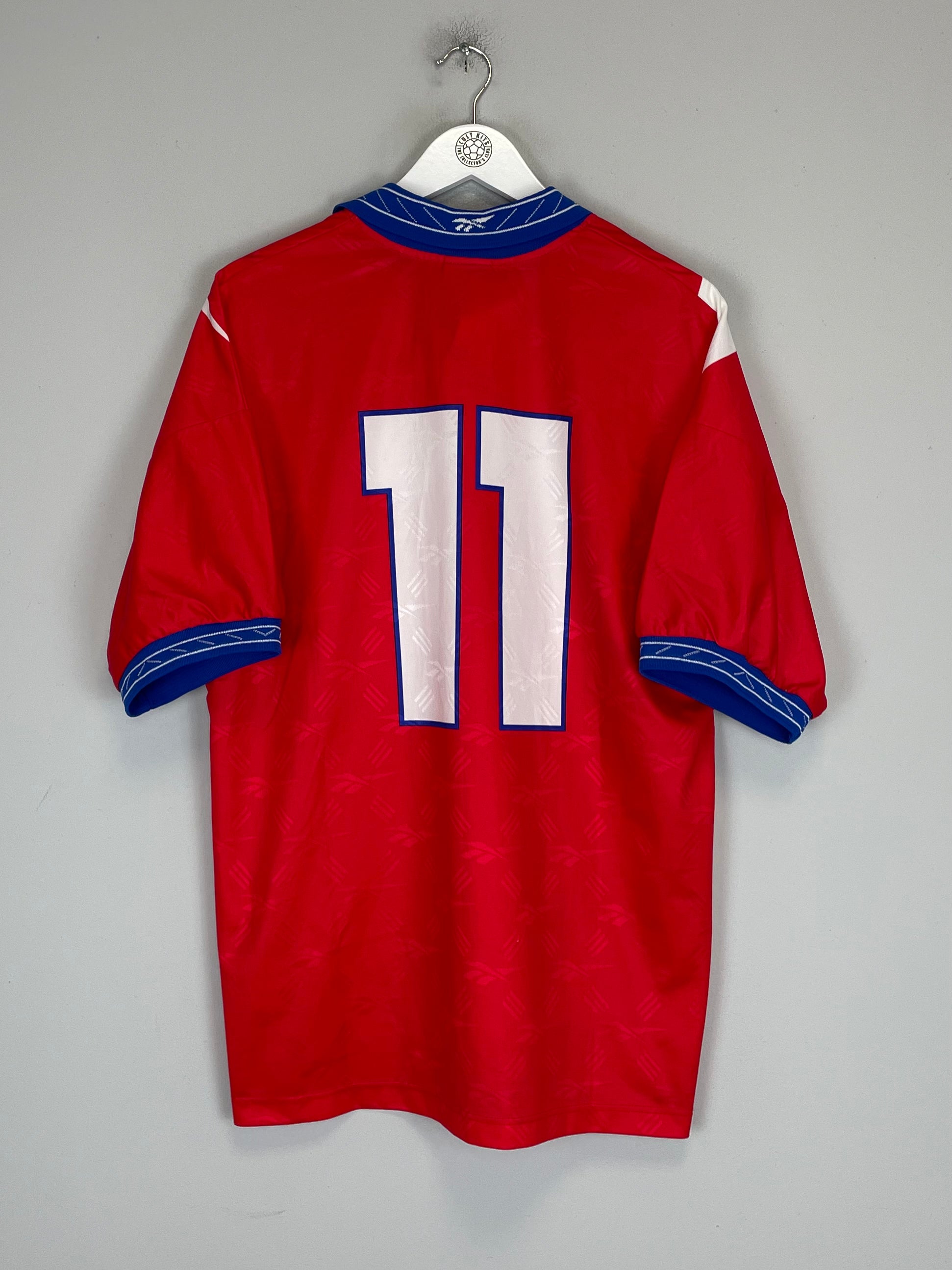 Shop 1997/99 CHILE SALAS #11 HOME SHIRT (L) REEBOK, classic football shirts, vintage football shirts & retro soccer jerseys at Cult Kits
