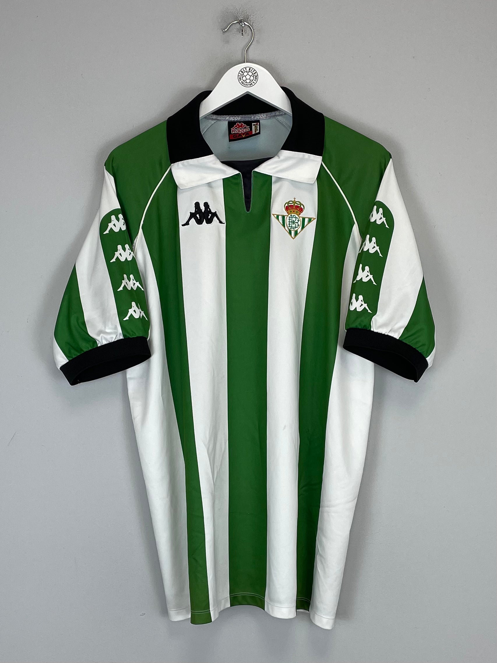 Shop 1998/99 REAL BETIS HOME SHIRT (XL) KAPPA, classic football shirts, vintage football shirts & retro soccer jerseys at Cult Kits