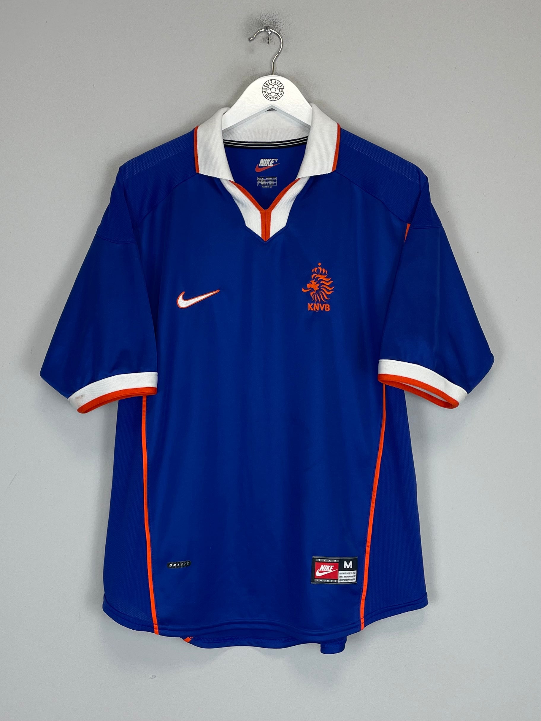 Shop 1998/00 NETHERLANDS AWAY SHIRT (M) NIKE, classic football shirts, vintage football shirts & retro soccer jerseys at Cult Kits