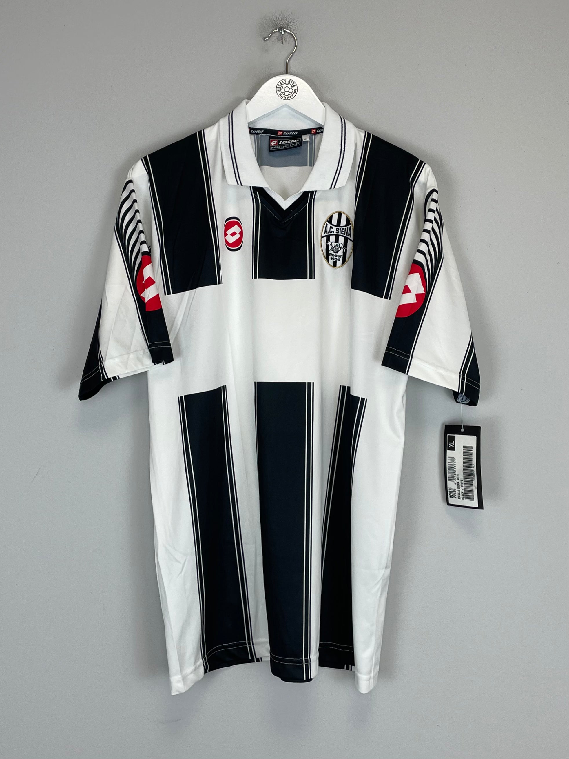 Shop 2002/03 AC SIENA *BNWT* HOME SHIRT (XL) LOTTO, classic football shirts, vintage football shirts & retro soccer jerseys at Cult Kits