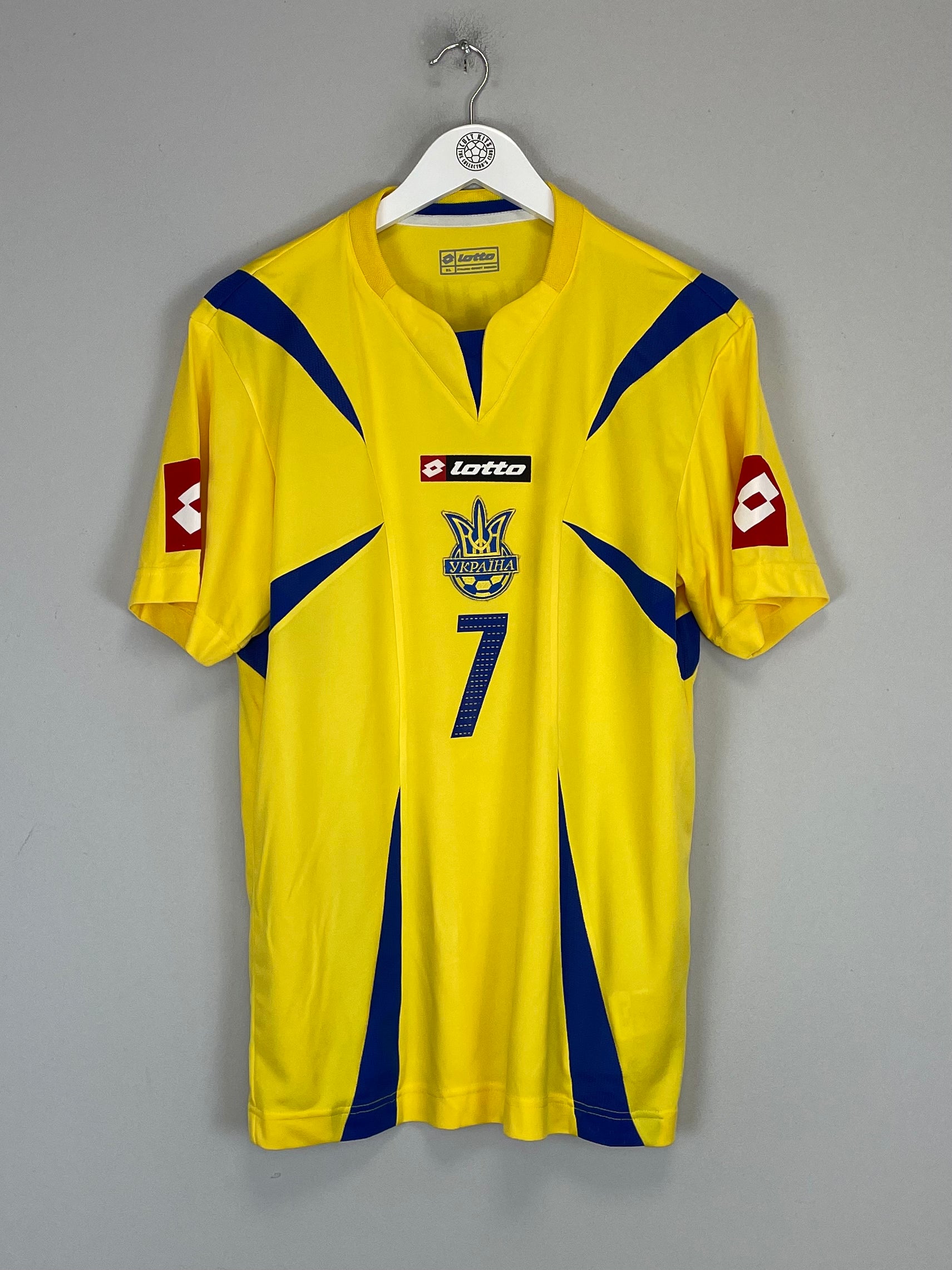 Shop 2006/08 UKRAINE SHEVCHENKO #7 HOME SHIRT (XL) LOTTO, classic football shirts, vintage football shirts & retro soccer jerseys at Cult Kits