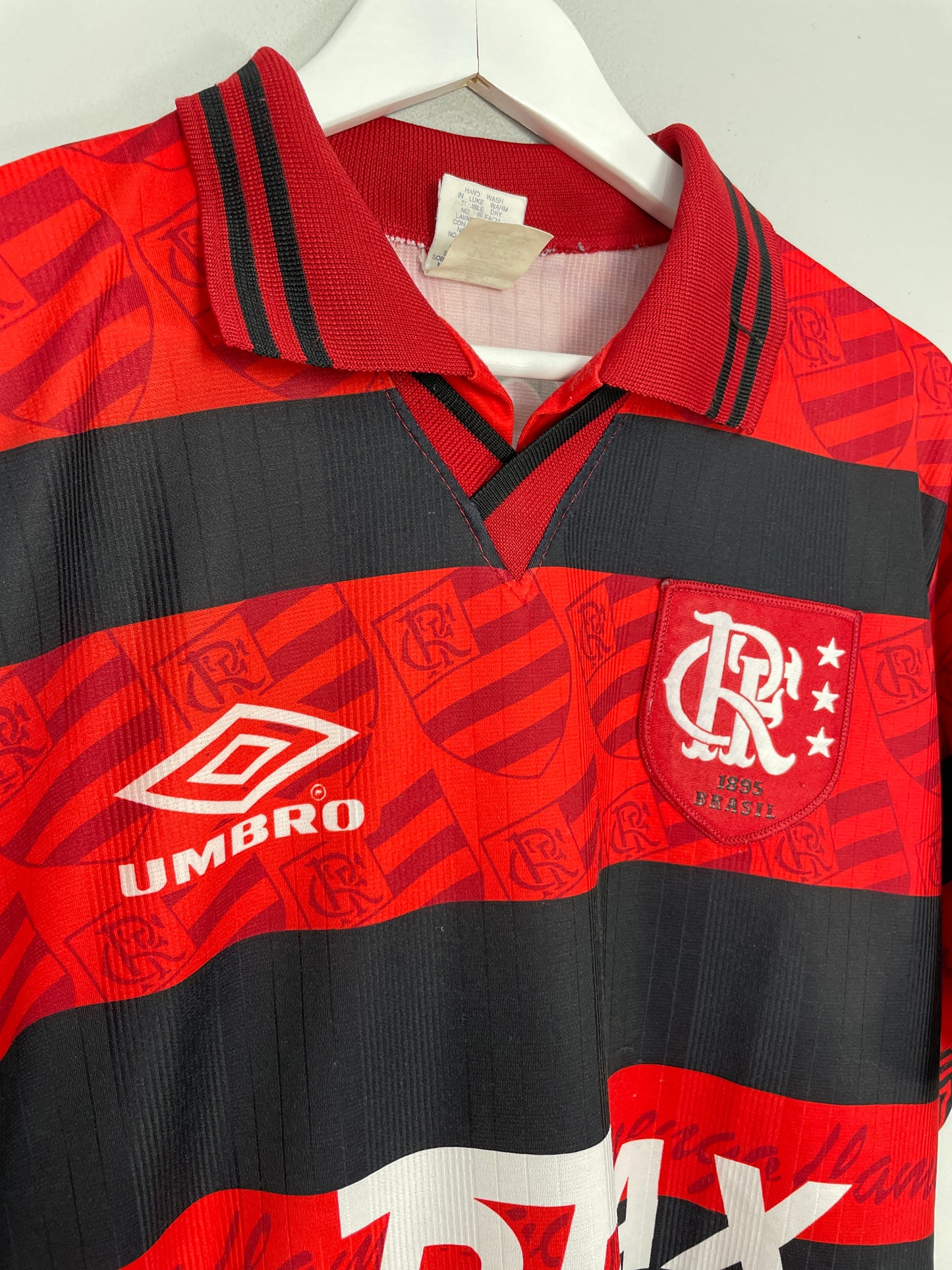 1995/96 FLAMENGO *CENTENARY* HOME SHIRT (L) UMBRO