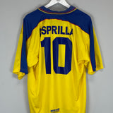 Shop 1997/98 COLOMBIA ASPRILLA #10 HOME SHIRT (XL) REEBOK, classic football shirts, vintage football shirts & retro soccer jerseys at Cult Kits