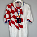 Shop 1998/01 CROATIA BOBAN #10 HOME SHIRT (M) LOTTO, classic football shirts, vintage football shirts & retro soccer jerseys at Cult Kits