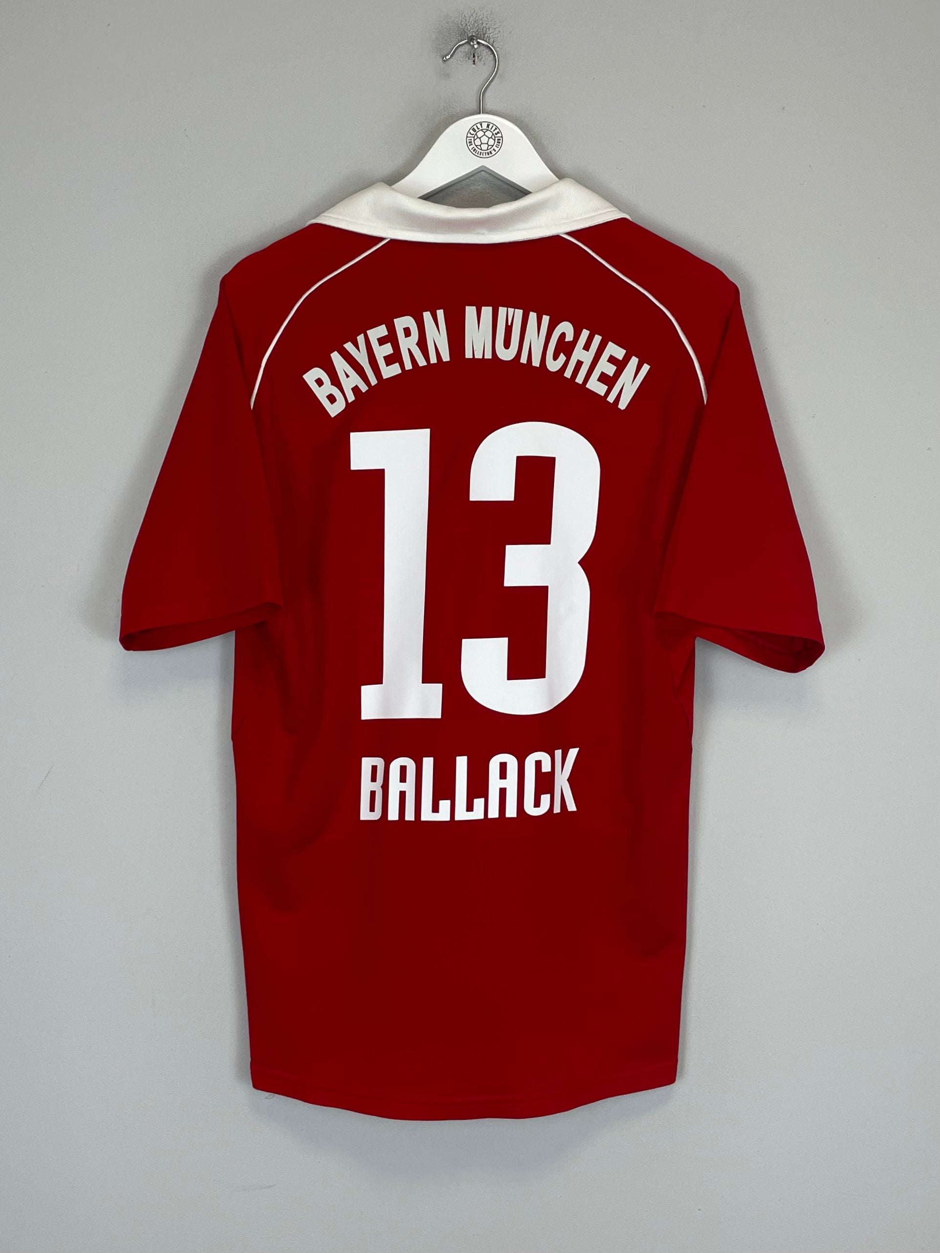 Shop 2005/06 BAYERN MUNICH BALLACK #13 HOME SHIRT (M) ADIDAS, classic football shirts, vintage football shirts & retro soccer jerseys at Cult Kits