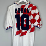 Shop 1998/01 CROATIA BOBAN #10 HOME SHIRT (M) LOTTO, classic football shirts, vintage football shirts & retro soccer jerseys at Cult Kits