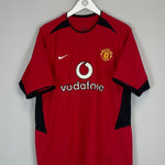 Shop 2002/04 MANCHESTER UNITED KEANE #16 HOME SHIRT (M) NIKE, classic football shirts, vintage football shirts & retro soccer jerseys at Cult Kits