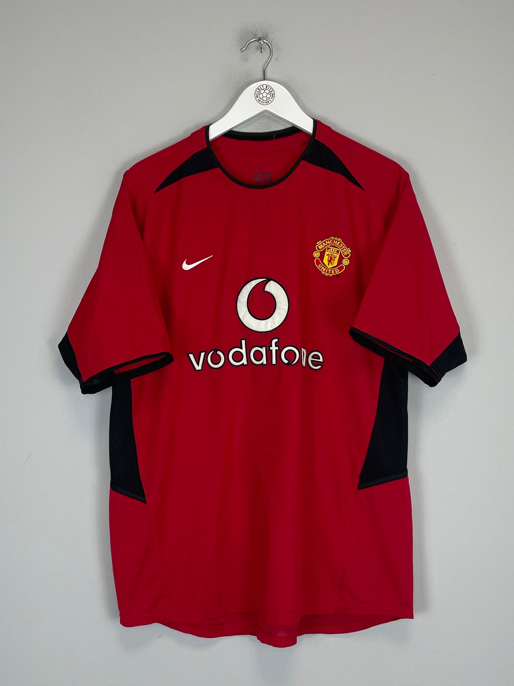 Shop 2002/04 MANCHESTER UNITED KEANE #16 HOME SHIRT (M) NIKE, classic football shirts, vintage football shirts & retro soccer jerseys at Cult Kits