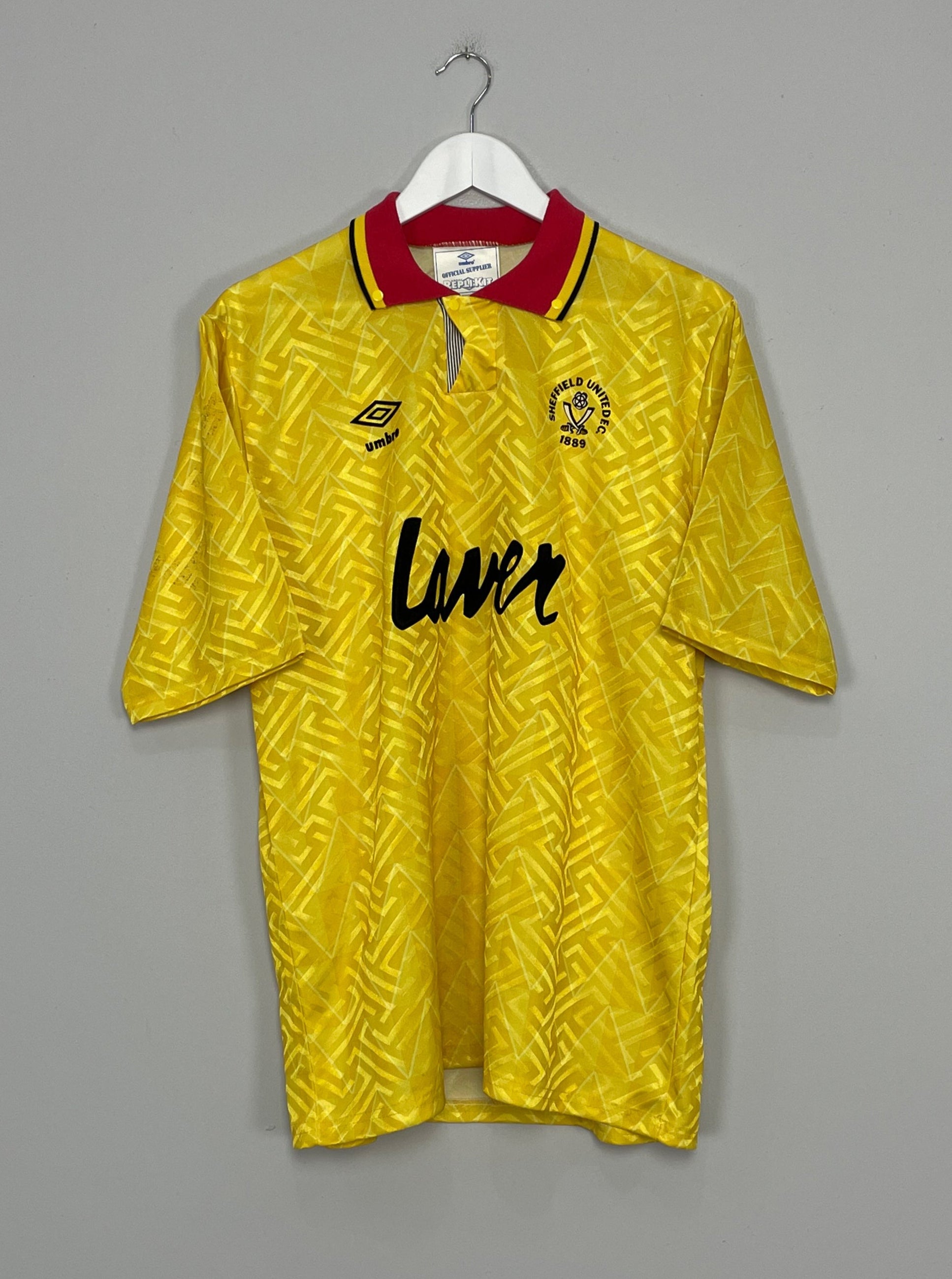 Shop 1991/92 SHEFFIELD UNITED AWAY (L) UMBRO, classic football shirts, vintage football shirts & retro soccer jerseys at Cult Kits