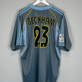 Shop 2003/04 REAL MADRID BECKHAM #23 THIRD SHIRT (XL) ADIDAS, classic football shirts, vintage football shirts & retro soccer jerseys at Cult Kits