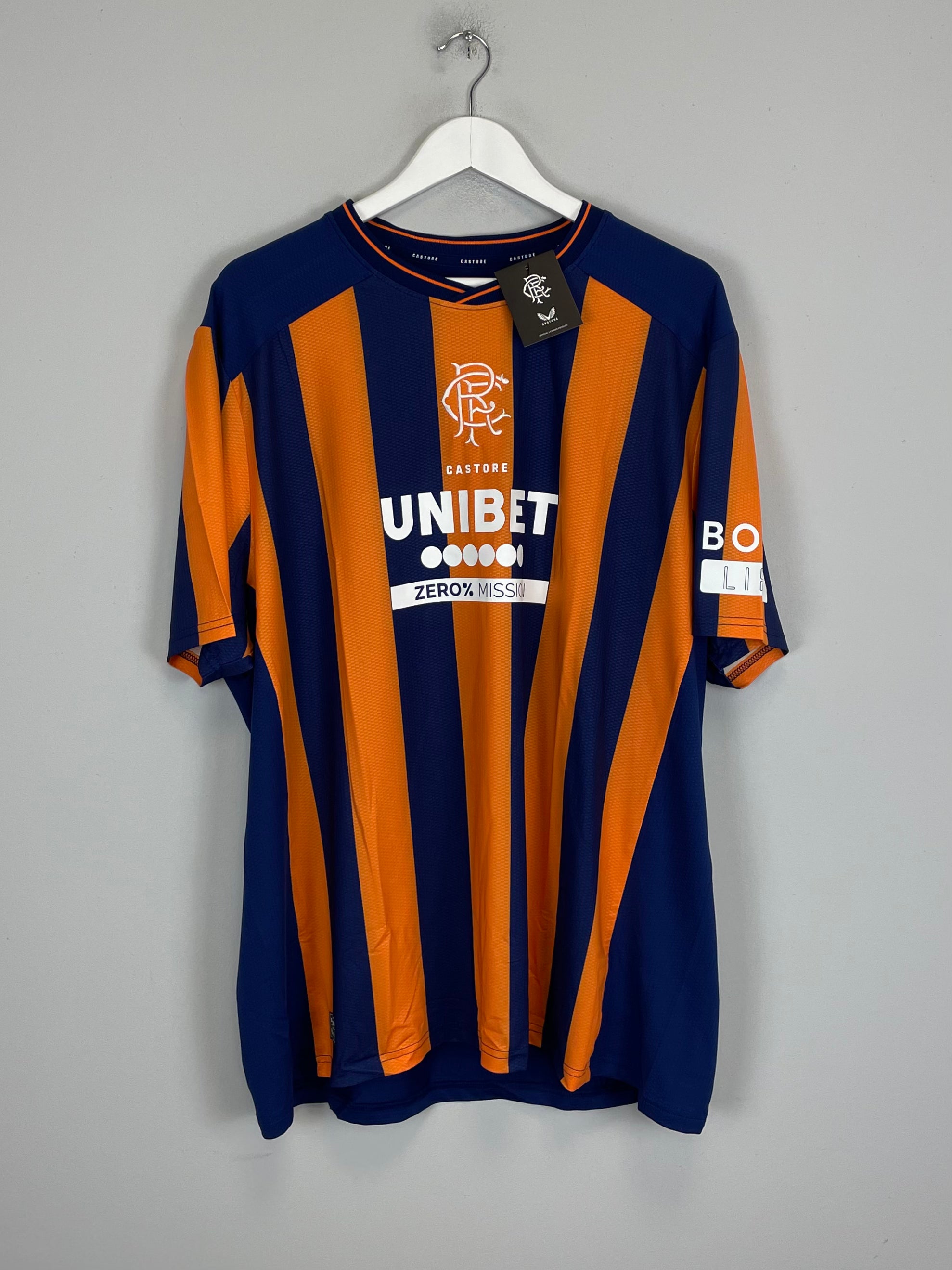 Shop 2023/24 Rangers *BNWT* Third Shirt (XXXL) Castore, classic football shirts, vintage football shirts & retro soccer jerseys at Cult Kits