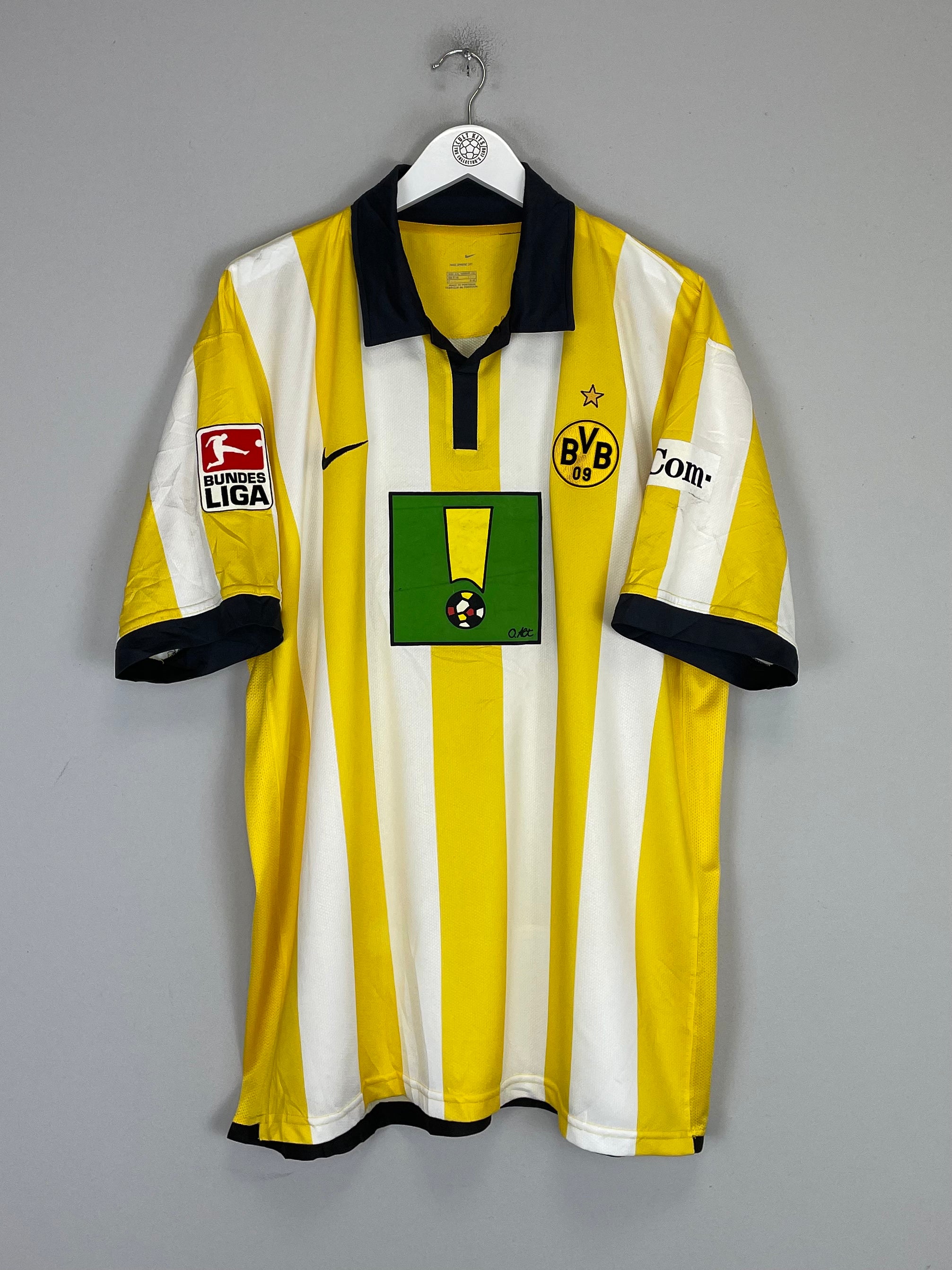 Shop 2006/07 DORTMUND TINGA #7 *MATCH ISSUED + SIGNED* HOME SHIRT (XXL) NIKE, classic football shirts, vintage football shirts & retro soccer jerseys at Cult Kits