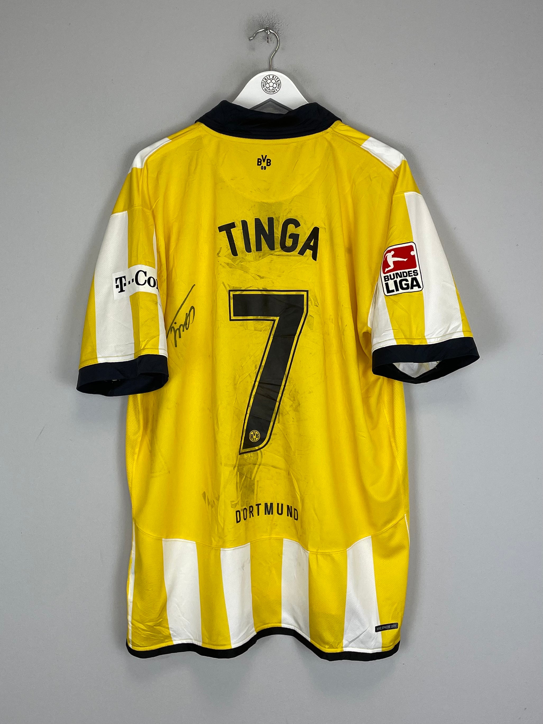 Shop 2006/07 DORTMUND TINGA #7 *MATCH ISSUED + SIGNED* HOME SHIRT (XXL) NIKE, classic football shirts, vintage football shirts & retro soccer jerseys at Cult Kits