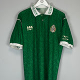 Shop 1995/96 MEXICO HOME SHIRT (L) ABA SPORT, classic football shirts, vintage football shirts & retro soccer jerseys at Cult Kits
