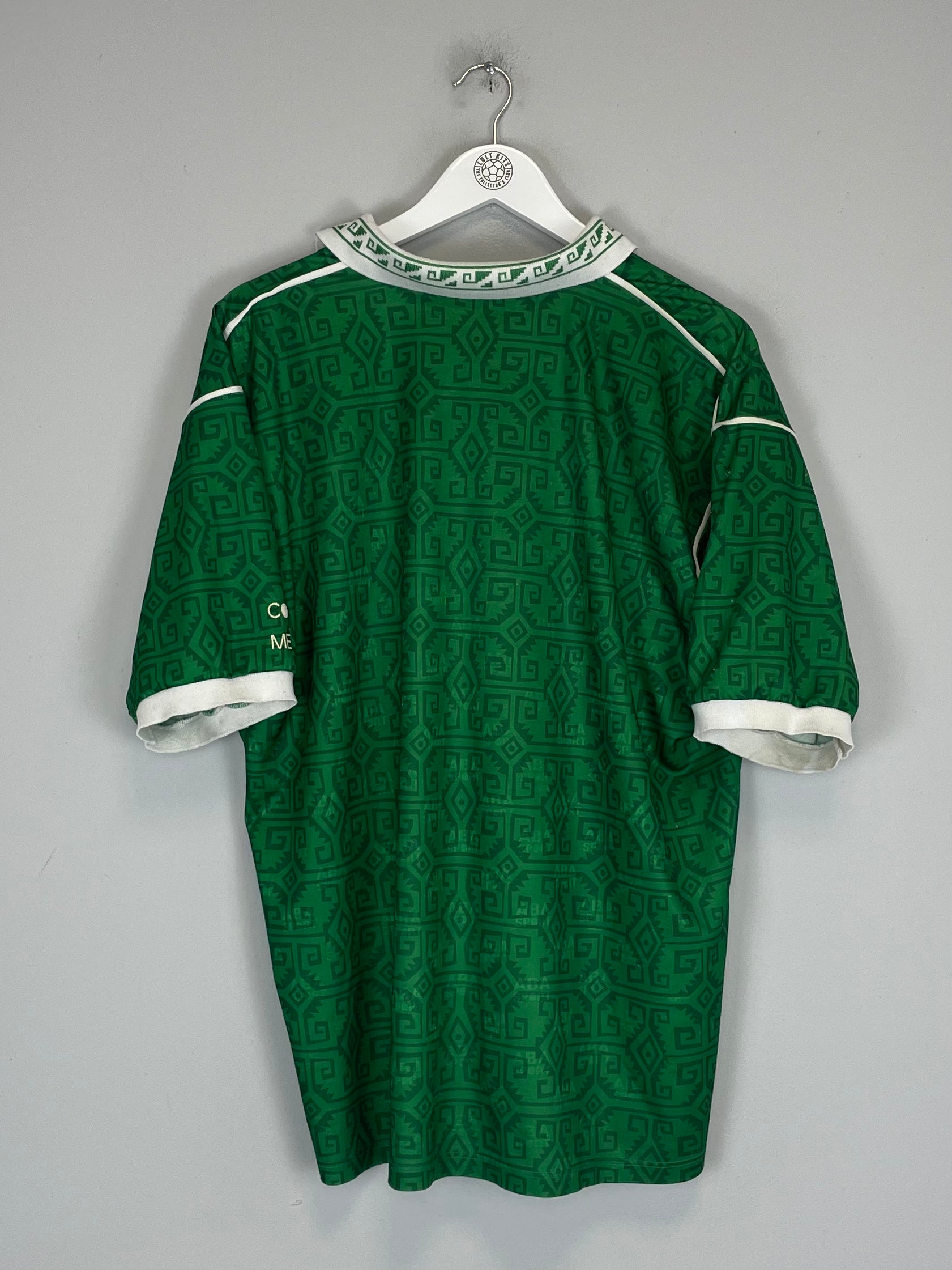 Shop 1995/96 MEXICO HOME SHIRT (L) ABA SPORT, classic football shirts, vintage football shirts & retro soccer jerseys at Cult Kits