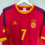 Shop 2002/04 SPAIN RAUL #7 HOME SHIRT (M) ADIDAS, classic football shirts, vintage football shirts & retro soccer jerseys at Cult Kits
