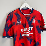 Shop 2023/24 Rangers *BNWOT* Fourth Shirt (Multiple Sizes) Castore, classic football shirts, vintage football shirts & retro soccer jerseys at Cult Kits