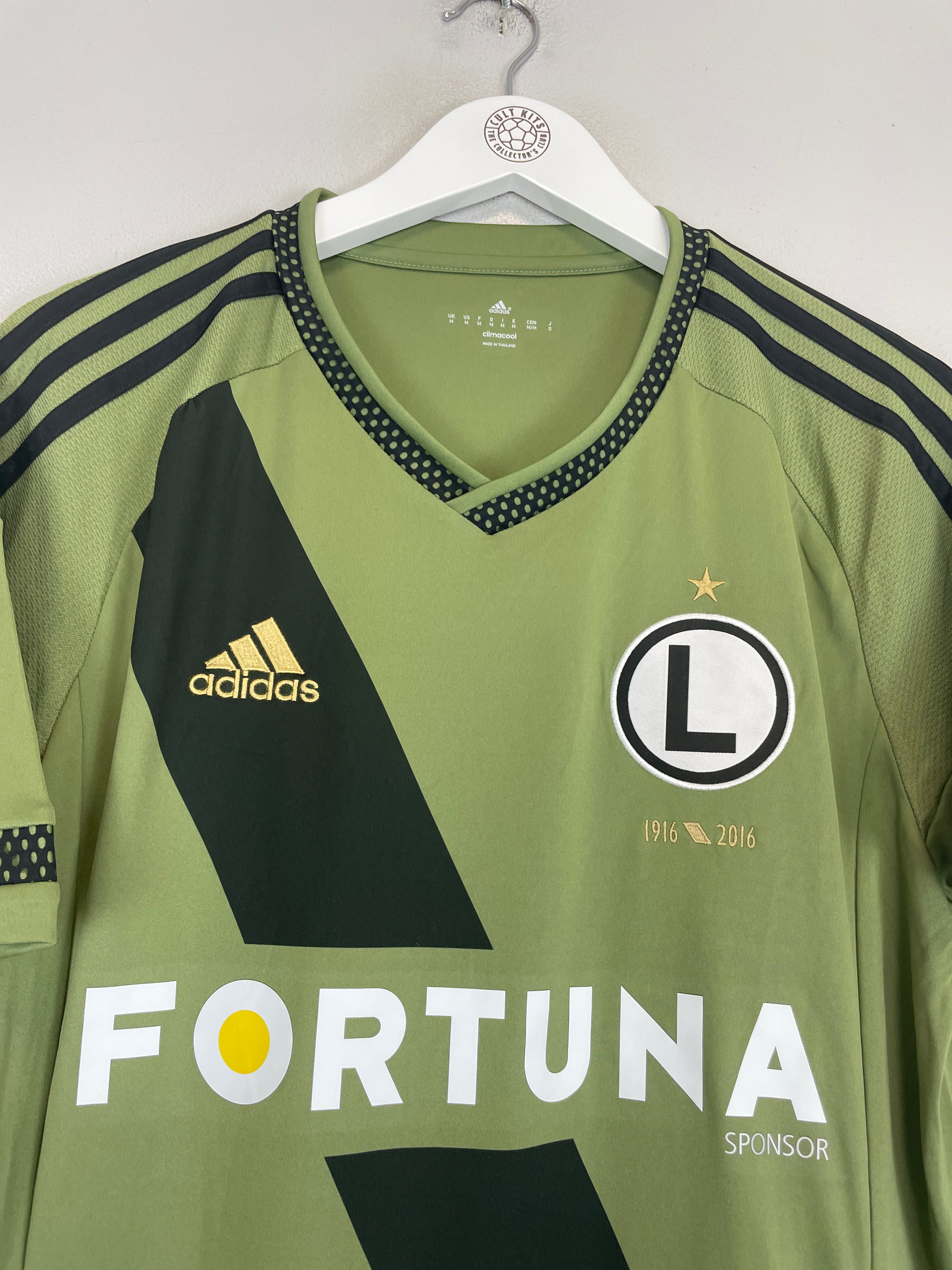 Shop 2015/16 LEGIA WARSAW CENTENARY AWAY SHIRT (M) ADIDAS, classic football shirts, vintage football shirts & retro soccer jerseys at Cult Kits