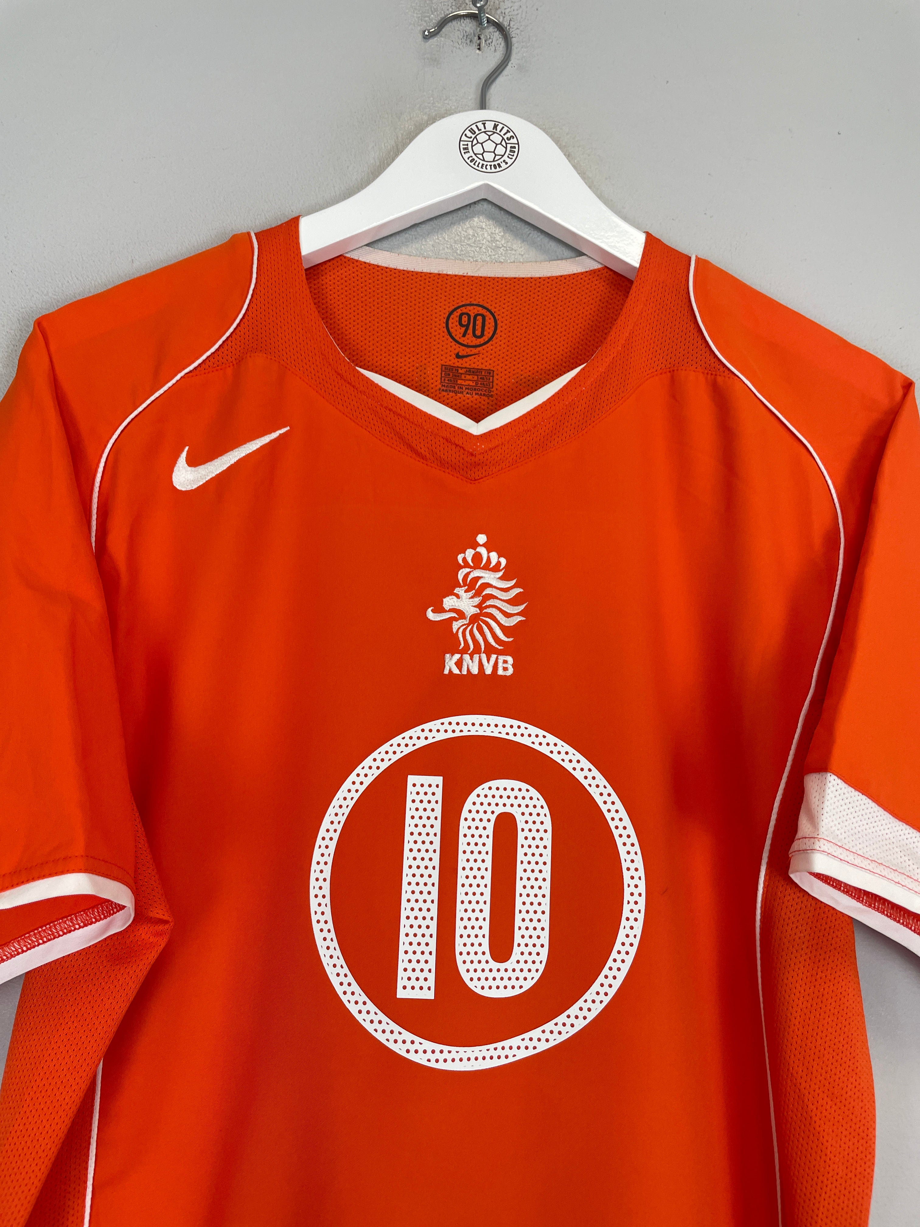 Shop 2004/06 NETHERLANDS V.NISTELROOY #10 HOME SHIRT (M) NIKE, classic football shirts, vintage football shirts & retro soccer jerseys at Cult Kits