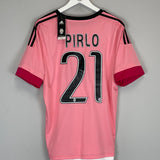 Shop 2015/16 JUVENTUS PIRLO #21 *BNWT* AWAY SHIRT (L) ADIDAS, classic football shirts, vintage football shirts & retro soccer jerseys at Cult Kits