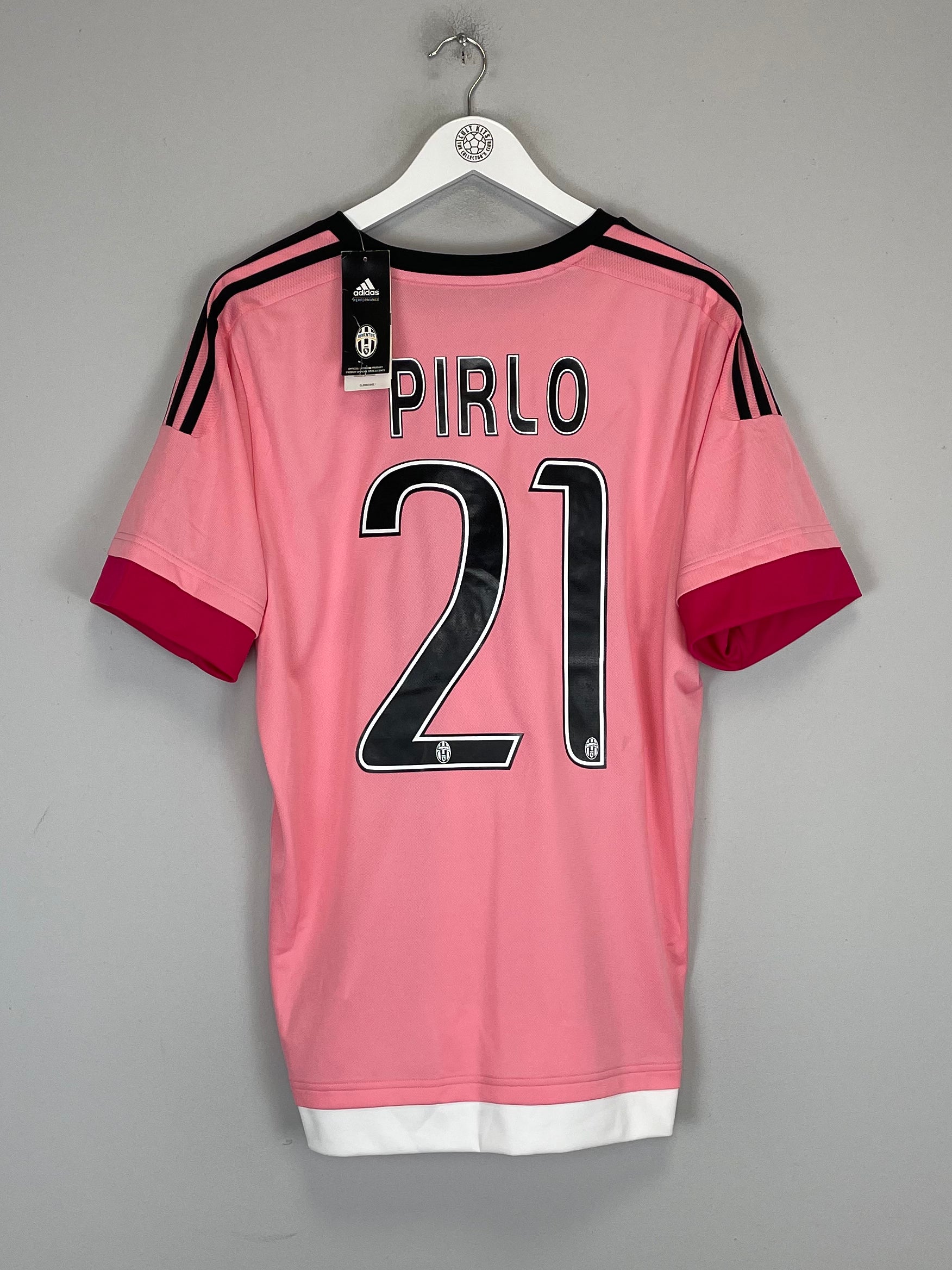 Shop 2015/16 JUVENTUS PIRLO #21 *BNWT* AWAY SHIRT (L) ADIDAS, classic football shirts, vintage football shirts & retro soccer jerseys at Cult Kits