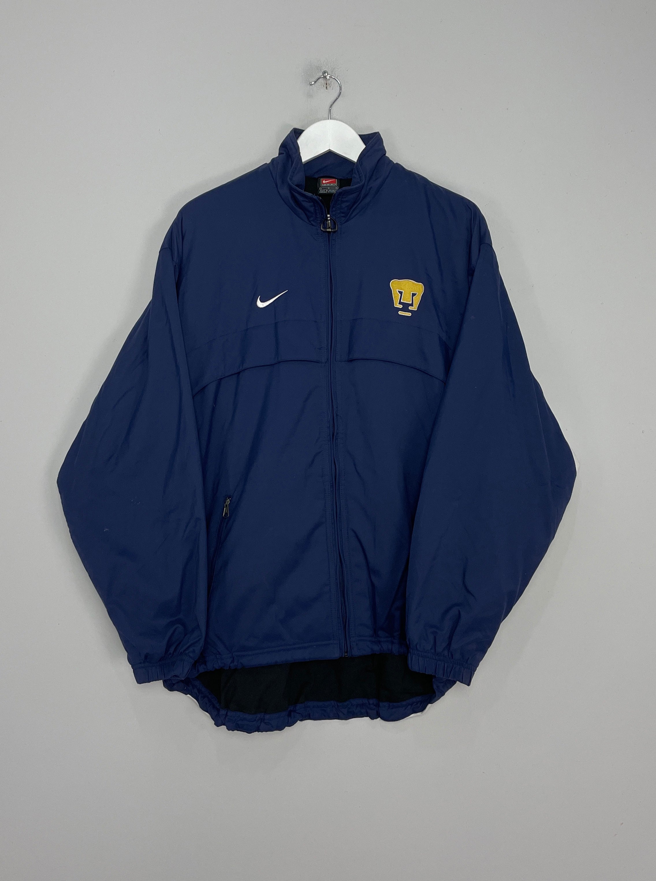 Shop 2001/02 UNAM PUMAS TRACK JACKET (L) NIKE, classic football shirts, vintage football shirts & retro soccer jerseys at Cult Kits