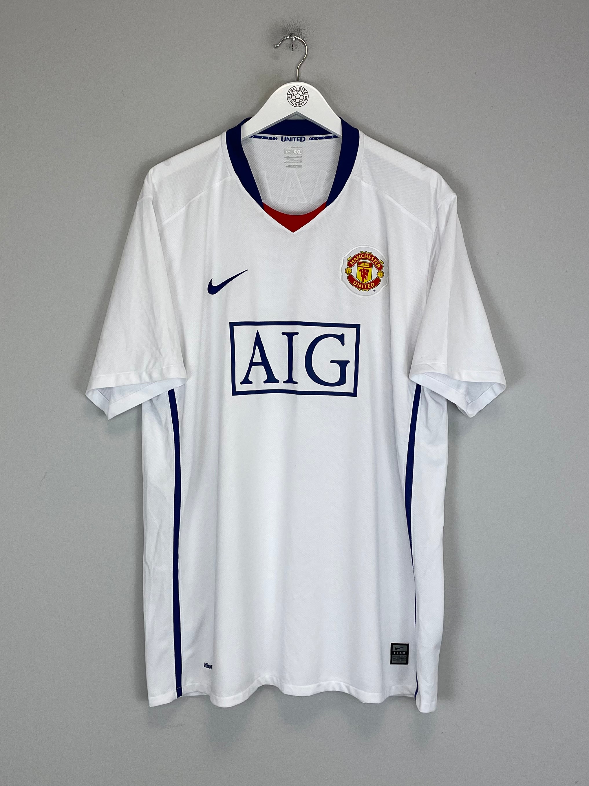 Shop 2008/10 MANCHESTER UNITED RONALDO #7 AWAY SHIRT (XXL) NIKE, classic football shirts, vintage football shirts & retro soccer jerseys at Cult Kits