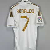 Shop 2011/12 REAL MADRID RONALDO #7 HOME SHIRT (M) ADIDAS, classic football shirts, vintage football shirts & retro soccer jerseys at Cult Kits