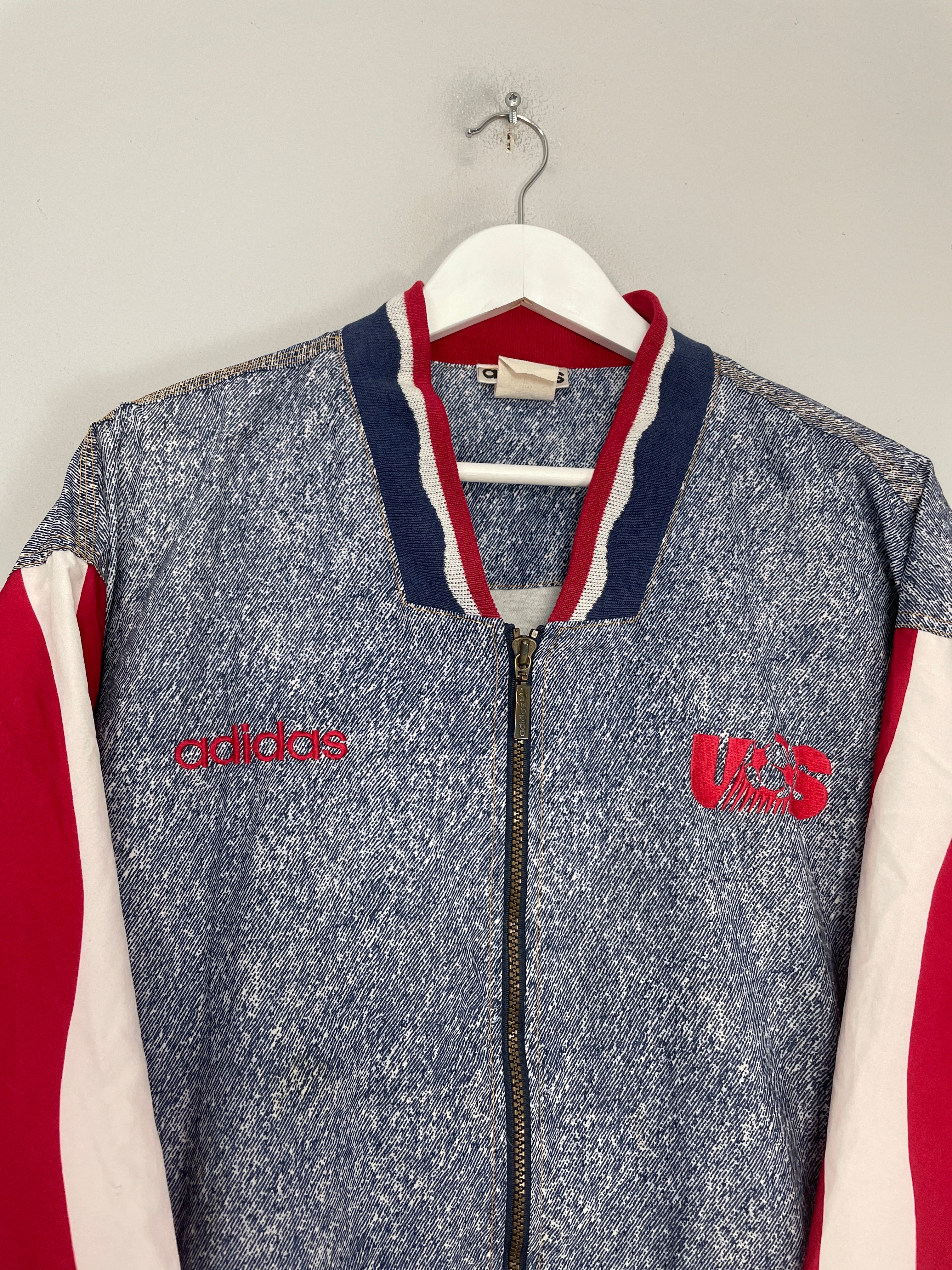 Shop 1994 USA BOMBER JACKET (L) ADIDAS, classic football shirts, vintage football shirts & retro soccer jerseys at Cult Kits