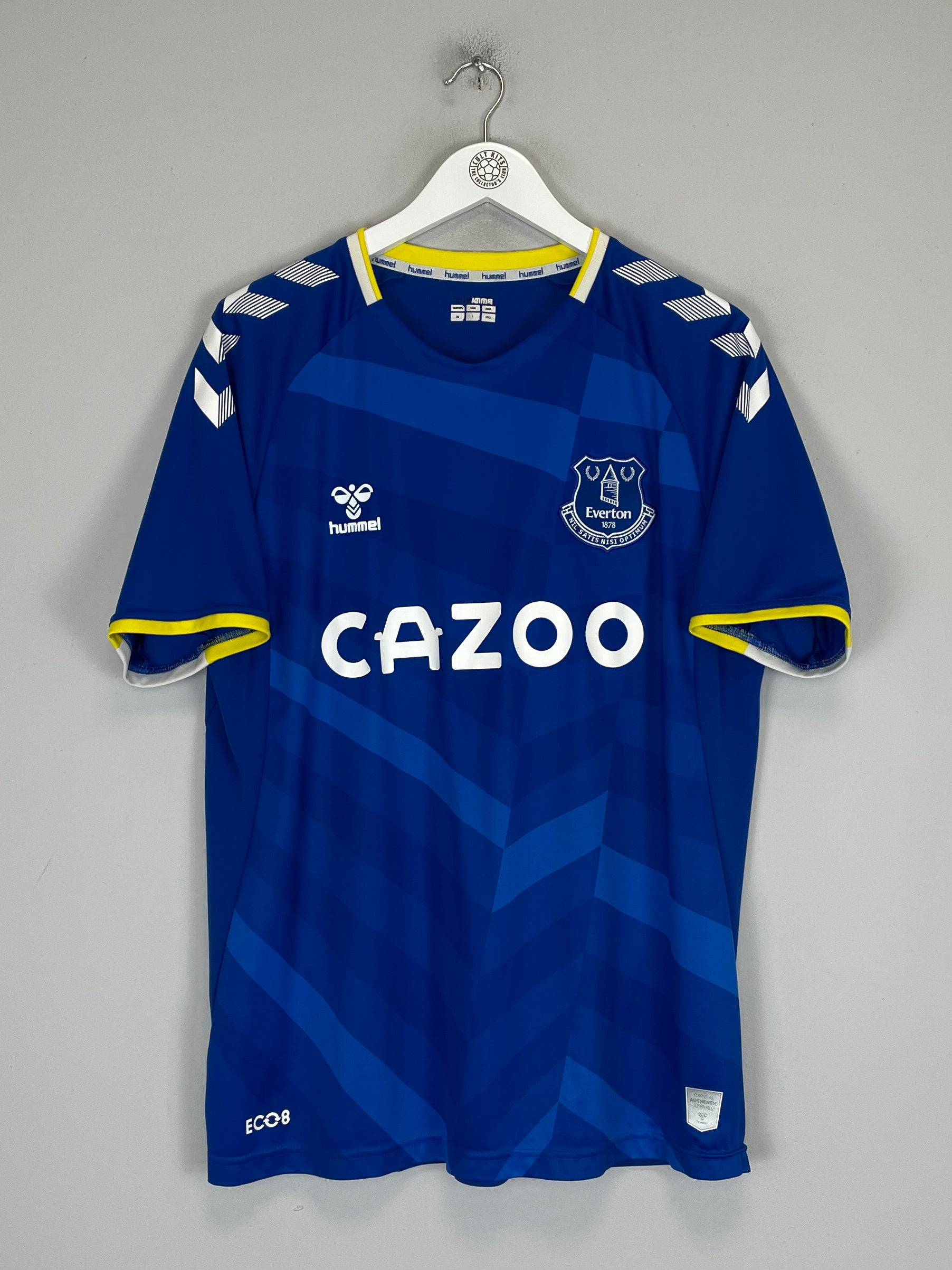Shop 2021/22 EVERTON DOUCOURE #16 HOME SHIRT (L) HUMMEL, classic football shirts, vintage football shirts & retro soccer jerseys at Cult Kits