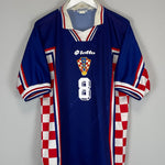 Shop 1998/00 CROATIA PROSINECKI #8 AWAY SHIRT (L) LOTTO, classic football shirts, vintage football shirts & retro soccer jerseys at Cult Kits