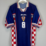 Shop 1998/00 CROATIA PROSINECKI #8 AWAY SHIRT (L) LOTTO, classic football shirts, vintage football shirts & retro soccer jerseys at Cult Kits